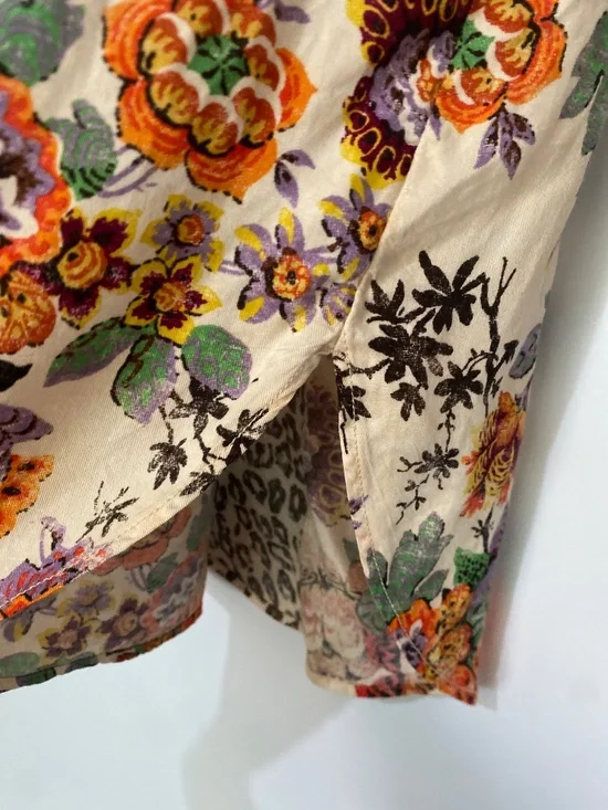 Anthropologie S Pilcro Relaxed Tunic Buttondown Top - Picture 11 of 13